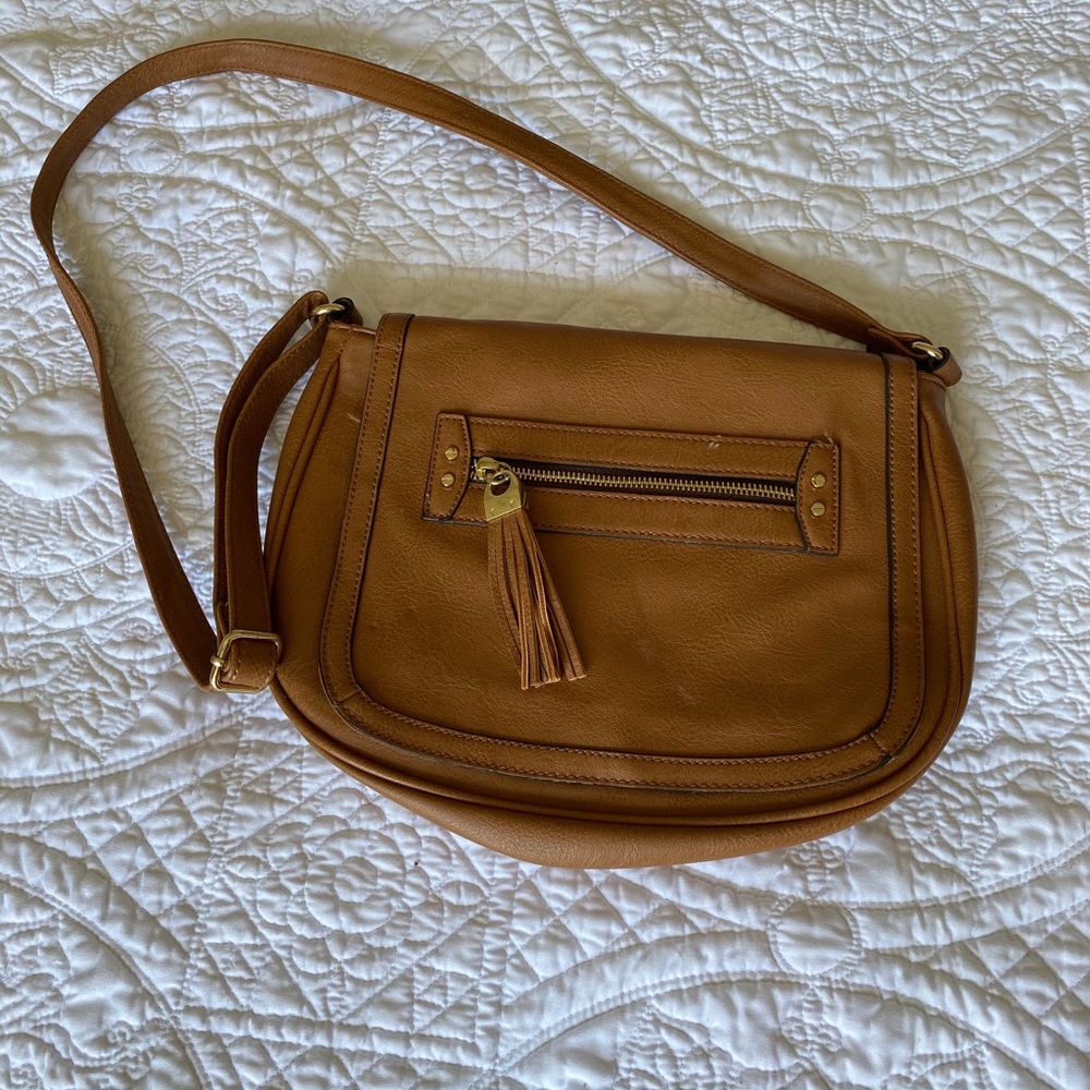 Brown crossbody purse